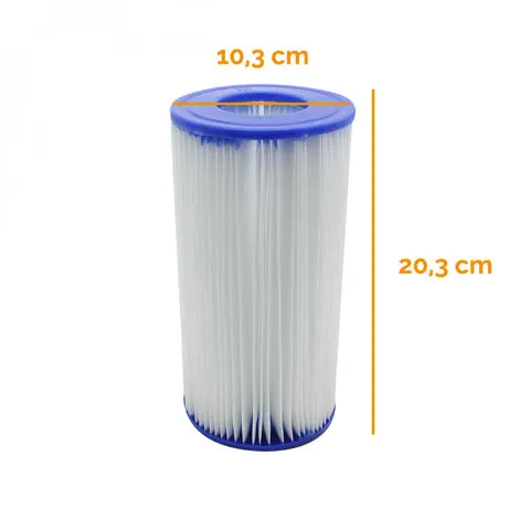 Lot De 2 Cartouches De Filtration Pour Pompe De Piscine - Type III - A/C - Linxor - Blanc 2 Lot De 2 Cartouches De Filtration Pour Pompe De Piscine - Type III - A/C - Linxor - Blanc – Image 2