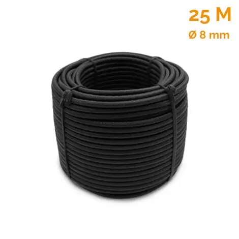 Bobine, Rouleau De Tendeur élastique - 25 Mètres X 8 Mm - Noir - Linxor - Noir 2 Bobine, Rouleau De Tendeur élastique - 25 Mètres X 8 Mm - Noir - Linxor - Noir – Image 2