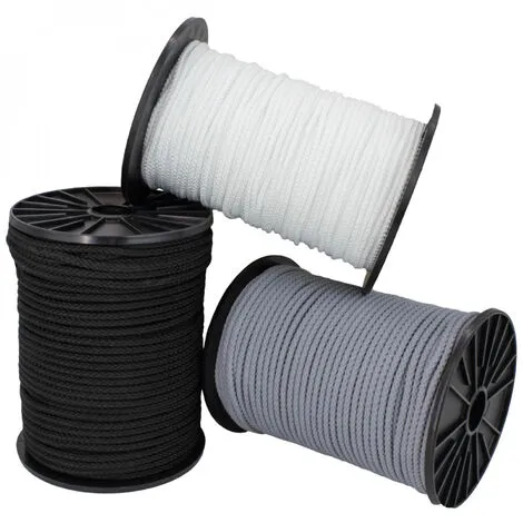 Bobine De Corde Tressée 4 Mm X 100 M - Noir - Linxor - Noir 3 Bobine De Corde Tressée 4 Mm X 100 M - Noir - Linxor - Noir – Image 3