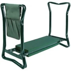 Tabouret De Jardinage Pliable Avec Rangement - Vert - Linxor - Vert