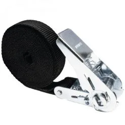 Sangle D'arrimage à Cliquet - 25 Mm X 5 M - Noir - Linxor - Noir