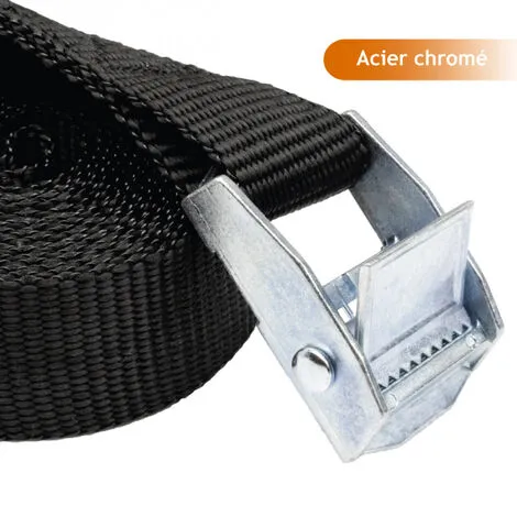 Sangle D'arrimage Avec Boucle - 25 Mm X 5 M - Noir - Linxor - Noir 3 Sangle D'arrimage Avec Boucle - 25 Mm X 5 M - Noir - Linxor - Noir – Image 3