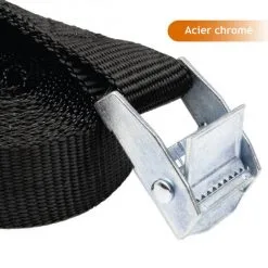 Lot De 4 Sangles D'arrimage Avec Boucle - 25 Mm X 2,5 M - Noir - Linxor - Noir 5 Lot De 4 Sangles D'arrimage Avec Boucle - 25 Mm X 2,5 M - Noir - Linxor - Noir -LINXOR Soldes Boutique 53074360 3