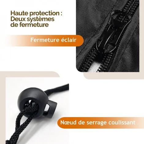 Housse De Protection Imperméable Et Anti-uv Pour Parasol - 183 X 25 - 35 Cm - Noir - Linxor - Noir 3 Housse De Protection Imperméable Et Anti-uv Pour Parasol - 183 X 25 - 35 Cm - Noir - Linxor - Noir – Image 3