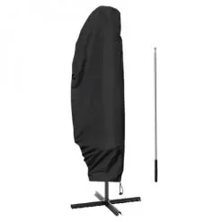 Housse De Protection Imperméable Et Anti-uv Pour Parasol Déporté - 205 X 48 - 57 - 25 Cm - Noir - Linxor - Noir