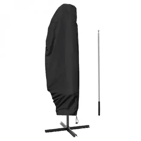 Housse De Protection Imperméable Et Anti-uv Pour Parasol Déporté - 205 X 48 - 57 - 25 Cm - Noir - Linxor - Noir 1 Housse De Protection Imperméable Et Anti-uv Pour Parasol Déporté - 205 X 48 - 57 - 25 Cm - Noir - Linxor - Noir