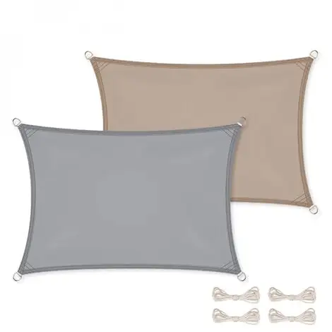 Voile D'ombrage Rectangulaire Imperméable Et Anti-UV - 3 X 4 M - Gris - Linxor - Gris 1 Voile D'ombrage Rectangulaire Imperméable Et Anti-UV - 3 X 4 M - Gris - Linxor - Gris