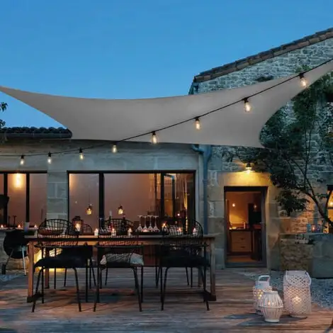 Voile D'ombrage Rectangulaire Imperméable Et Anti-UV - 3 X 4 M - Gris - Linxor - Gris 4 Voile D'ombrage Rectangulaire Imperméable Et Anti-UV - 3 X 4 M - Gris - Linxor - Gris – Image 4