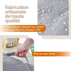 Kit De Coussins Et Assise Capitonnés Pour Palette - Gris Clair - Linxor - Gris Clair 7 Kit De Coussins Et Assise Capitonnés Pour Palette - Gris Clair - Linxor - Gris Clair -LINXOR Soldes Boutique 61352229 3