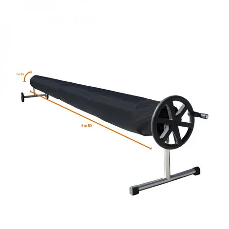 Couverture, Bâche De Protection Pour Enrouleur De Piscine - 4.80 M - Noir - Linxor - Noir 2 Couverture, Bâche De Protection Pour Enrouleur De Piscine - 4.80 M - Noir - Linxor - Noir – Image 2