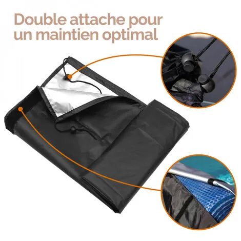 Couverture, Bâche De Protection Pour Enrouleur De Piscine - 4.80 M - Noir - Linxor - Noir 3 Couverture, Bâche De Protection Pour Enrouleur De Piscine - 4.80 M - Noir - Linxor - Noir – Image 3