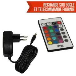 Flatball, Lampe Led Flottante 35cm X 35cm X 24cm Rechargeable + Télécommande - Linxor - Blanc 8 Flatball, Lampe Led Flottante 35cm X 35cm X 24cm Rechargeable + Télécommande - Linxor - Blanc -LINXOR Soldes Boutique 89587 4