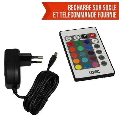 Flatball, Lampe Led Flottante 35cm X 35cm X 24cm Rechargeable + Télécommande - Linxor - Blanc 4 Flatball, Lampe Led Flottante 35cm X 35cm X 24cm Rechargeable + Télécommande - Linxor - Blanc – Image 4