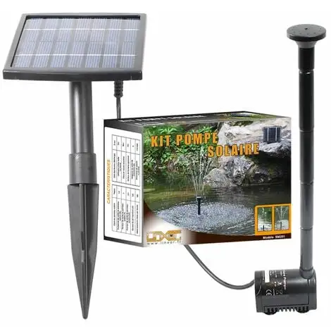 Pompe à Eau Solaire Pour Fontaine, Bassin Ou Jardin... Avec Câble De 5m - Linxor - Noir 1 Pompe à Eau Solaire Pour Fontaine, Bassin Ou Jardin... Avec Câble De 5m - Linxor - Noir